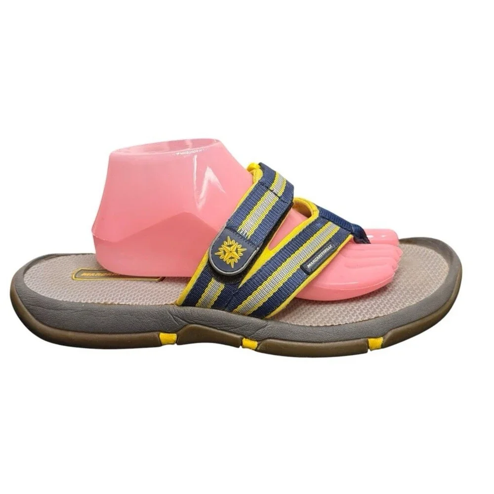 Margaritaville Sailabration Sandals Flip Flops Beach Pool Blue Yellow 12